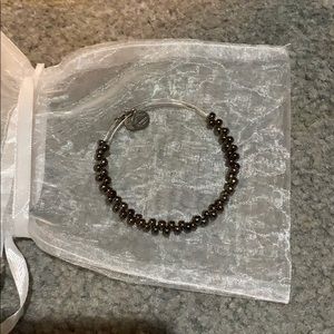 Alex & Ani bronze beaded bracelet